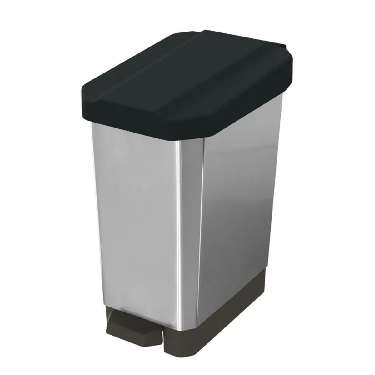 ESTRA - Estra Caneca De Pedal Estrabins 44 Litros Negra Metalizada