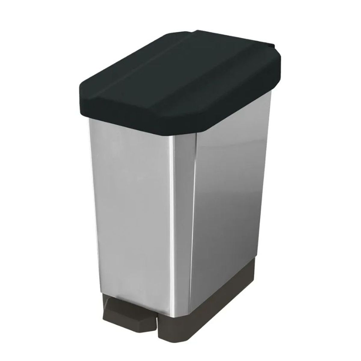 ESTRA - Estra Caneca De Pedal Estrabins 44 Litros Negra Metalizada