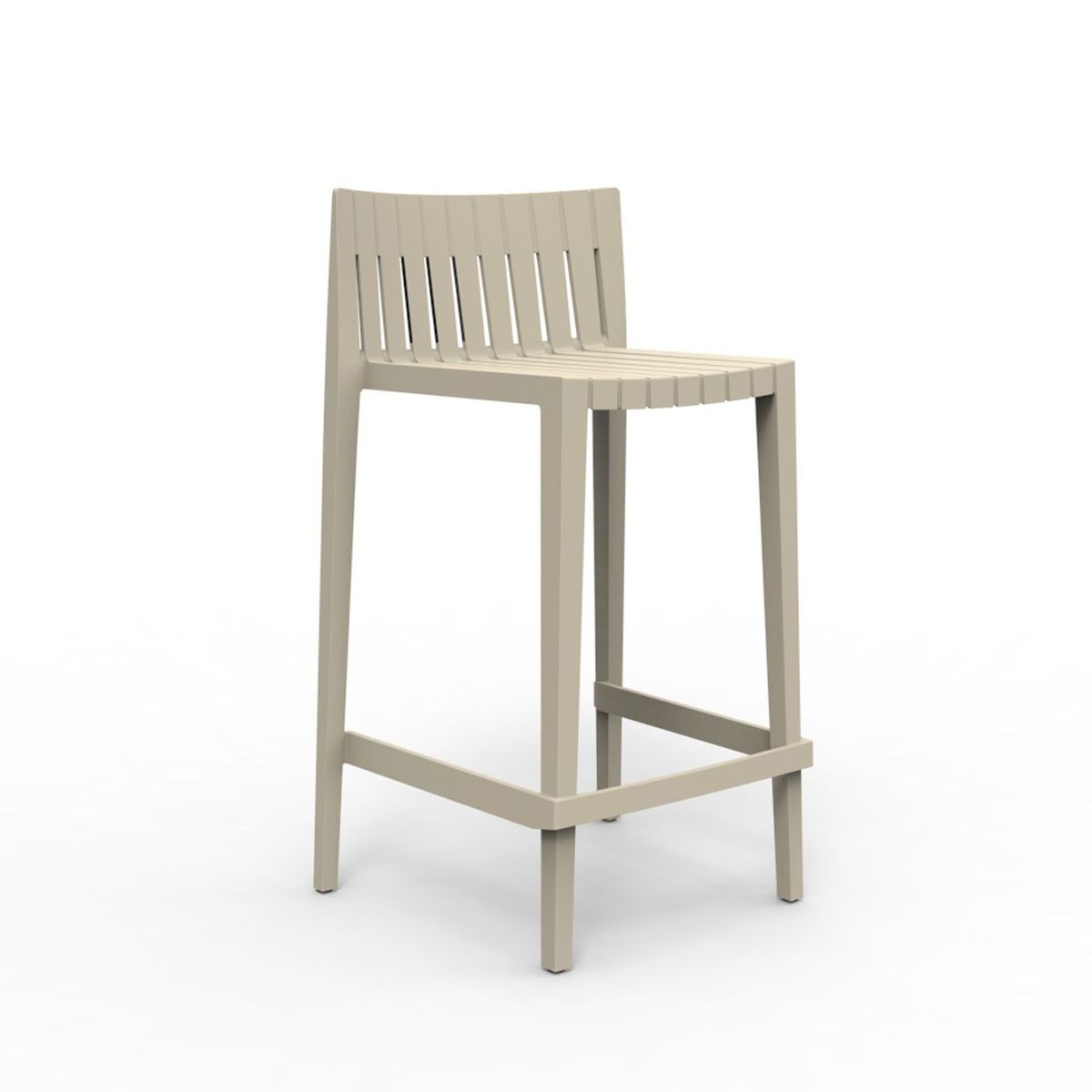 VONDOM - BUTACO BAJO SPRITZ ECRU VONDOM EN POLIPROPILENO