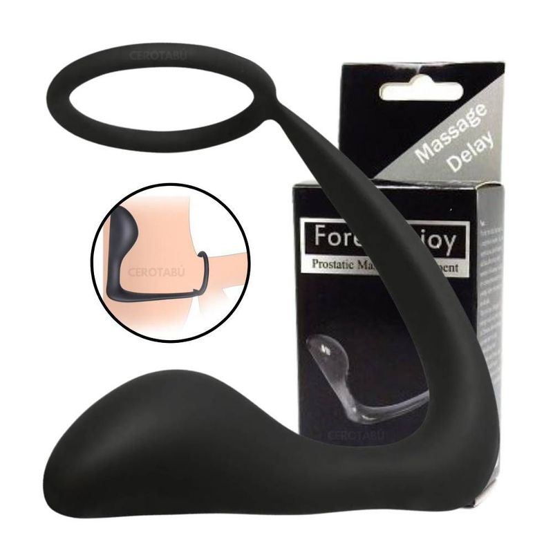GENERICO - Masajeador Prostático Con Anillo Retardante Masculino-