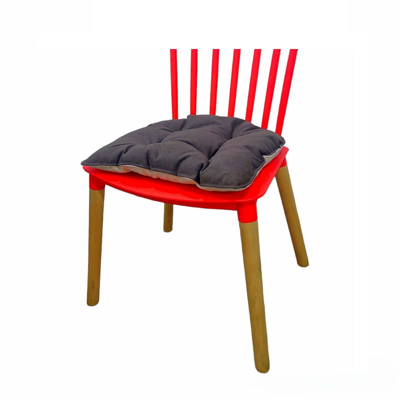 BANZAY - Cojin para Silla Bastidor Doble Faz - Cafe y Beige