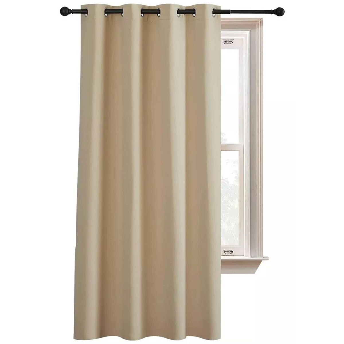 ONE PIXEL - Cortina Semi Blackout Un Paño 140x220cm Aislante Color Beige