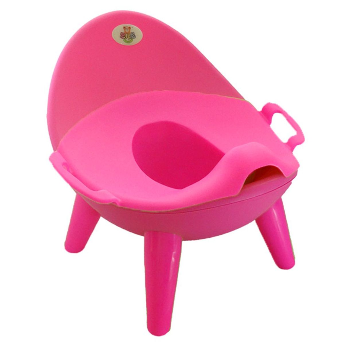 GENERICO - Silla Mica Bacinilla 2 En 1 Mifanqi Grande Verde-Rosada