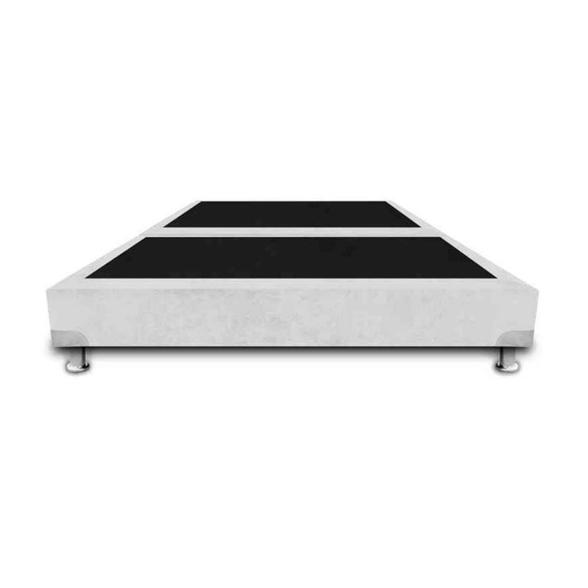 MAGIC CLASS - BASE CAMA BOSTON DE LUJO DIVIDIDA 160X190 MICROFIBRA BLANCO