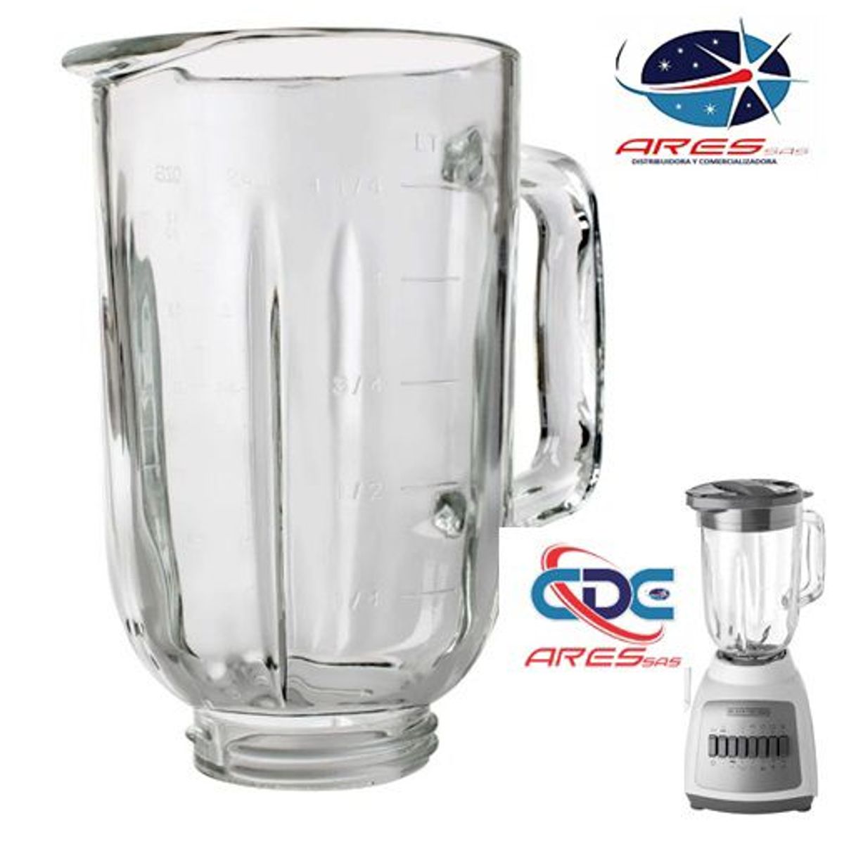 GENERICO - Vaso vidrio licuadora Black+DeckerDURAPROTURBOPRO