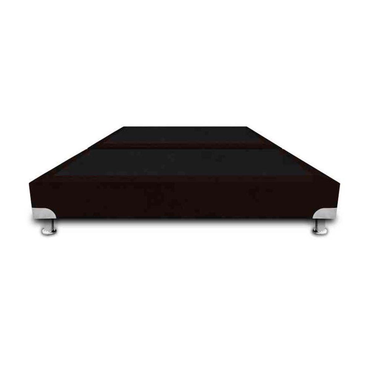 MAGIC CLASS - BASE CAMA BOSTON DE LUJO DIVIDIDA 160X190 MICROFIBRA CAFÉ