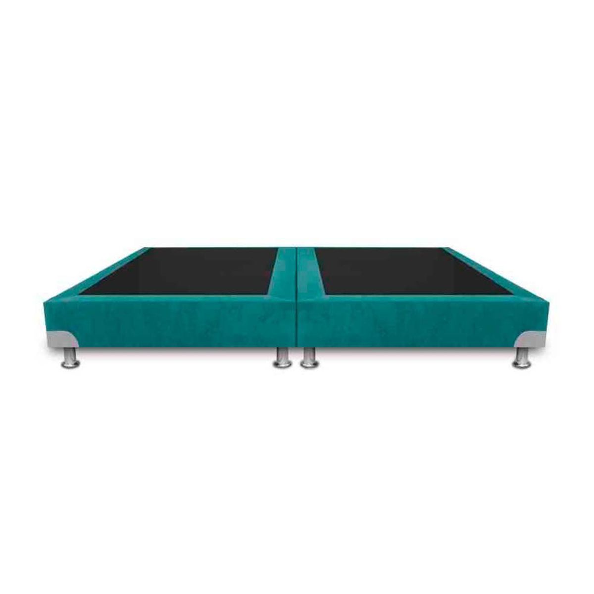 MAGIC CLASS - BASE CAMA BOSTON DE LUJO DIVIDIDA 200X200 ECOCUERO AZUL