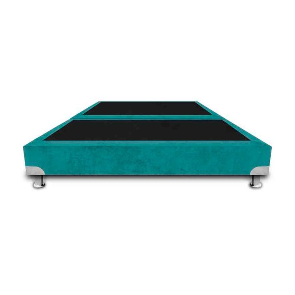 MAGIC CLASS - BASE CAMA BOSTON DE LUJO DIVIDIDA 200X200 ECOCUERO AZUL