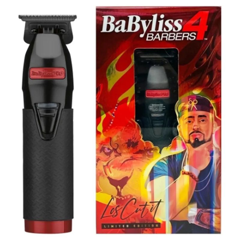 BABYLISS - Patillera Barberology Boost Inalámbrica Roja Babyliss