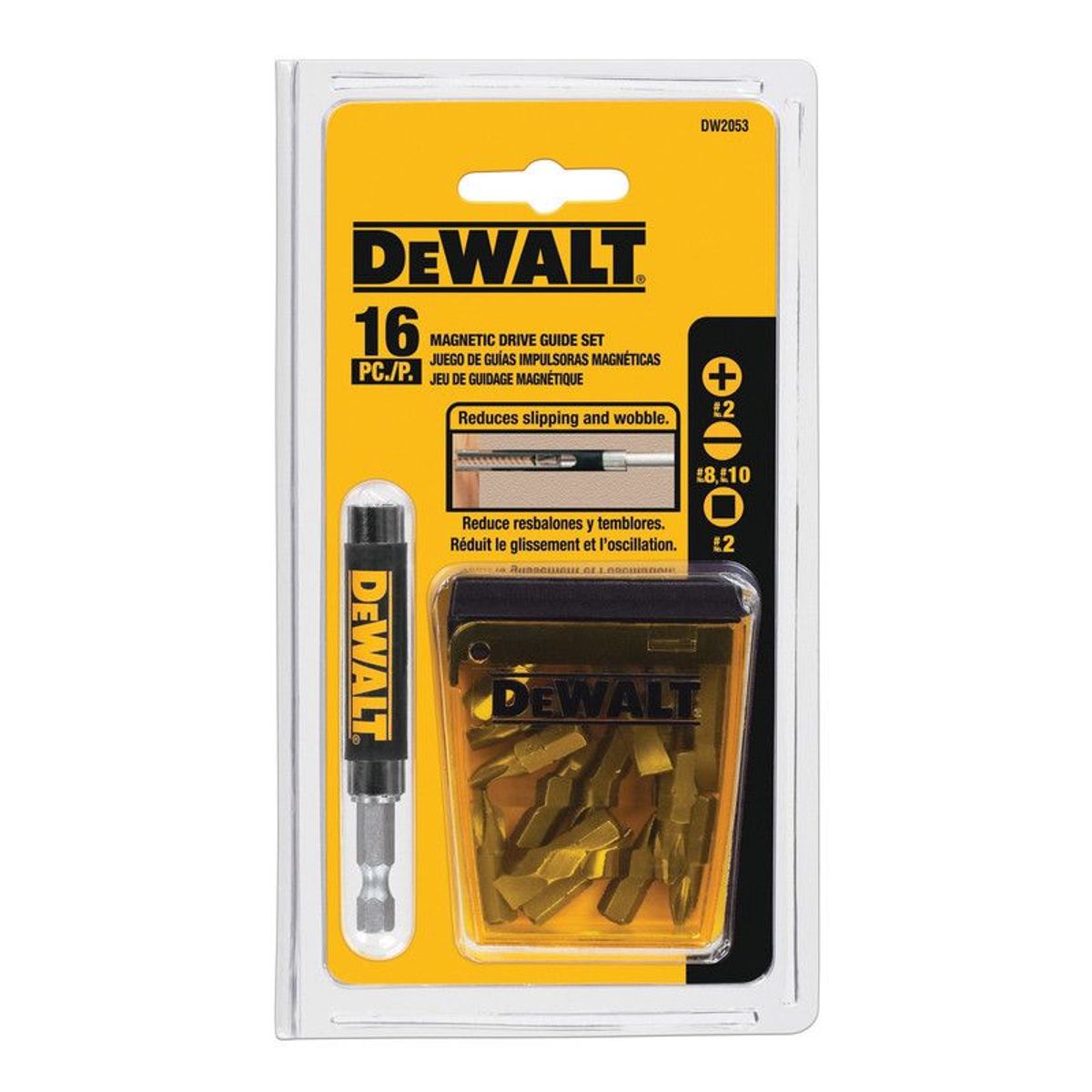 DEWALT - SET GUIA MAGNETICA CON PUNTAS JUEGO 16PZS