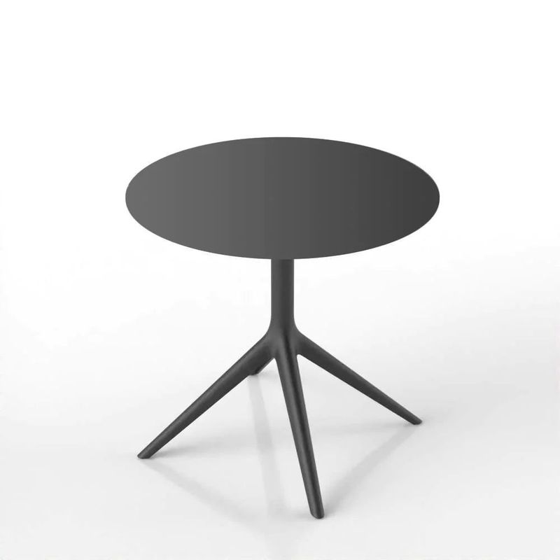VONDOM - MESA COMEDOR MARISOL H73 CON TAPA D89 NEGRA VONDOM