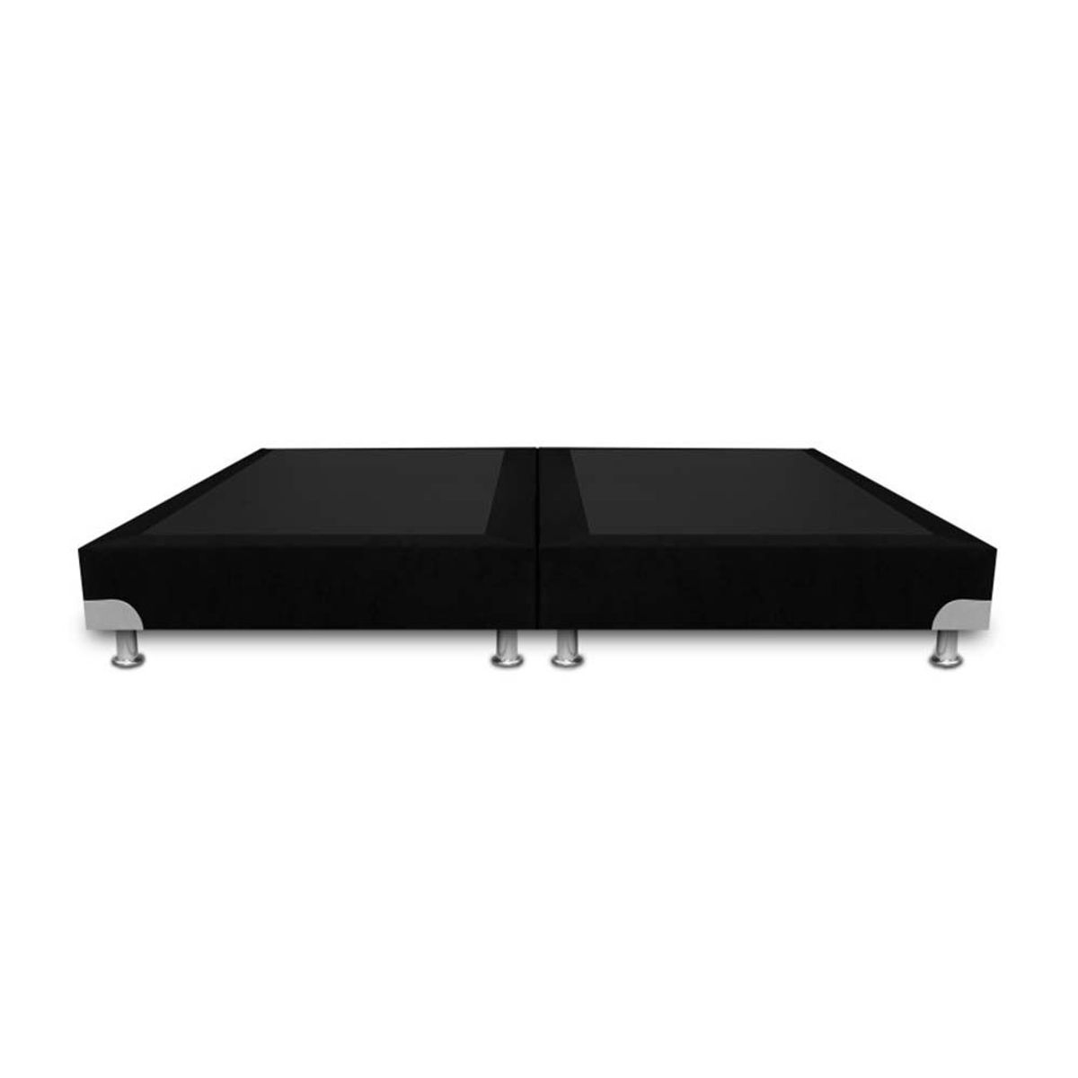 MAGIC CLASS - BASE CAMA BOSTON DE LUJO DIVIDIDA 200X200 ECOCUERO NEGRO