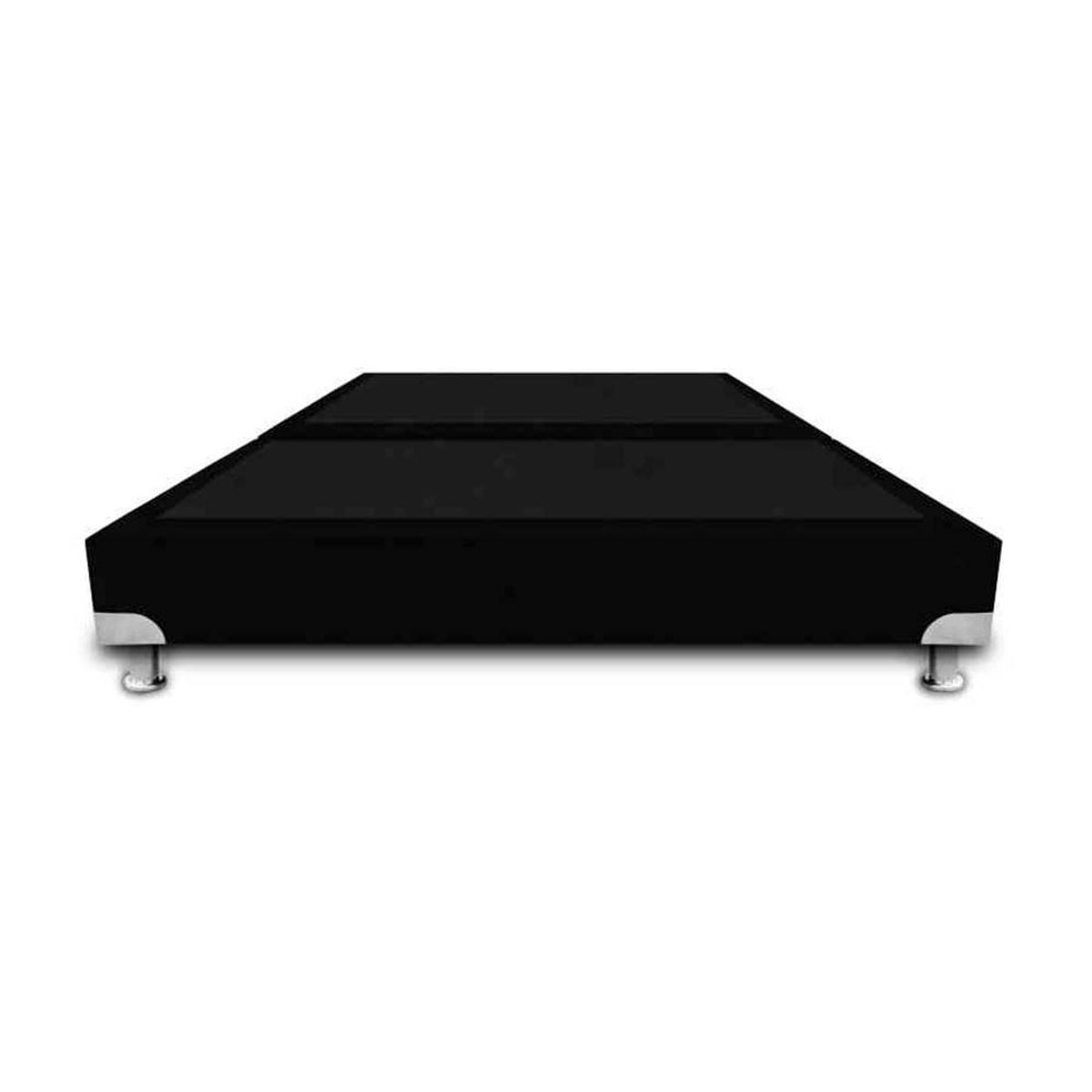 MAGIC CLASS - BASE CAMA BOSTON DE LUJO DIVIDIDA 200X200 ECOCUERO NEGRO
