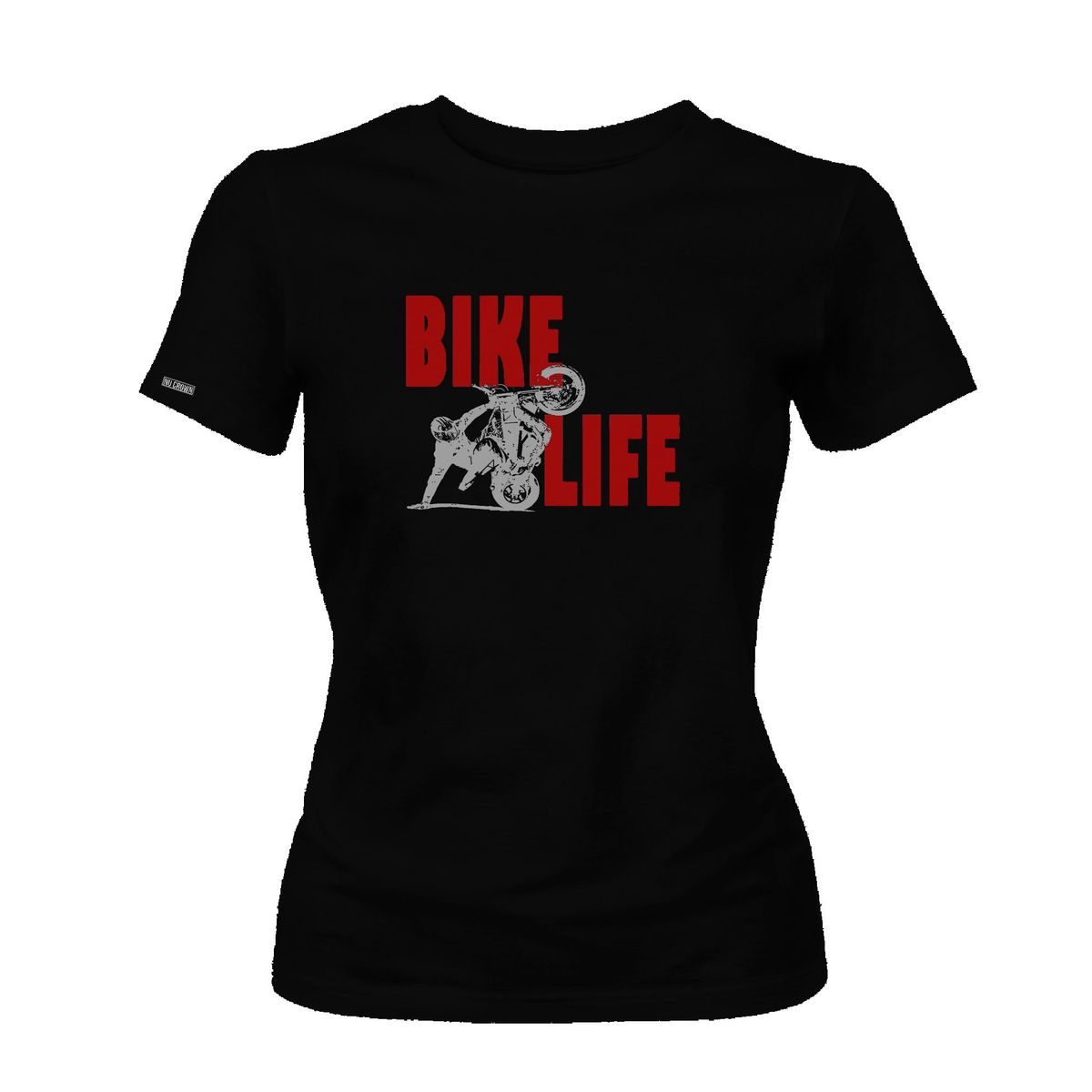 GENERICO - Camiseta Bike Life Bicicleta Moto stunt Dama mujer Original Nu Crown