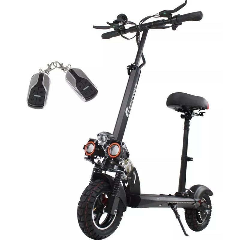 CENTURFIT - Scooter Eléctrico Con Silla Luces Led Y Alarma Centurfit