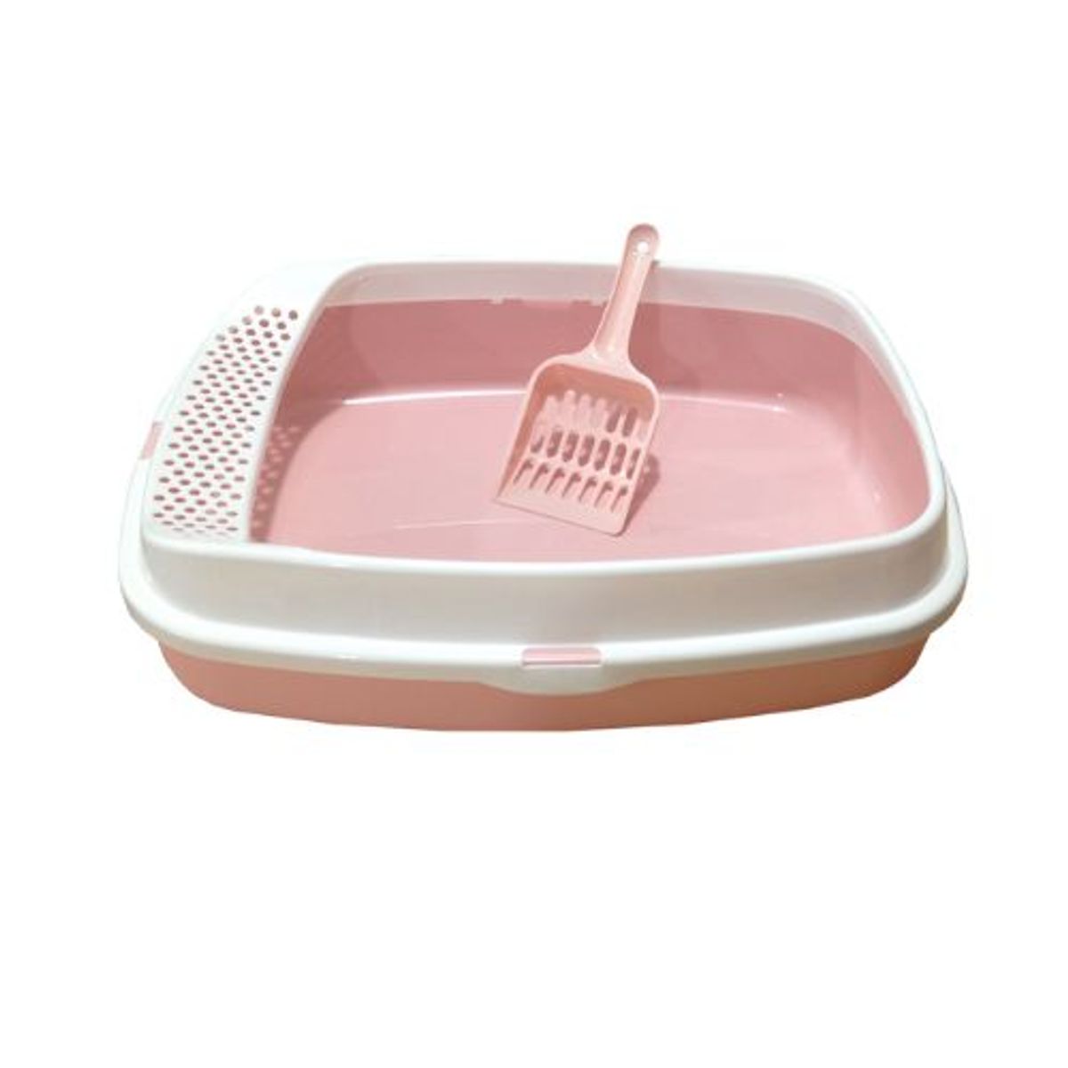 AFM - Arenera Para Gato Sencilla Grande Con Pala Rosado