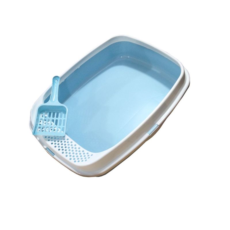 AFM - Arenera Para Gato Sencilla Grande Con Pala Azul