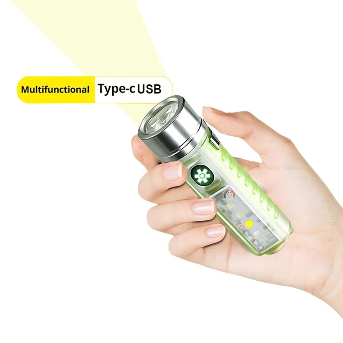 GENERICO - Mini Linterna Multipropósito 6 Modos Recargable Led Con Iman