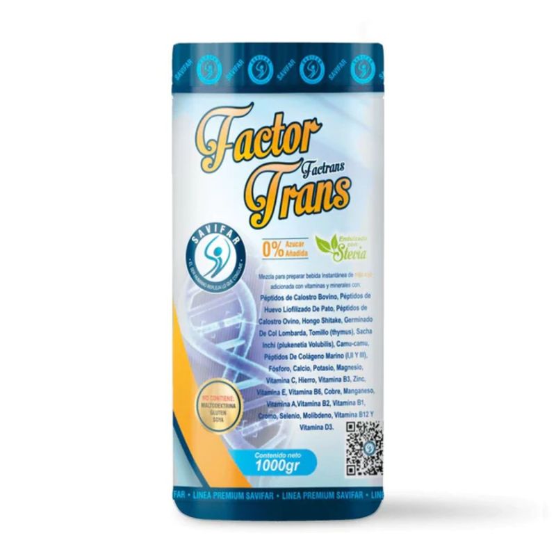SAVIFAR - FACTOR TRANS FACTRANS Presentacion en Tarro de 1000gr_.