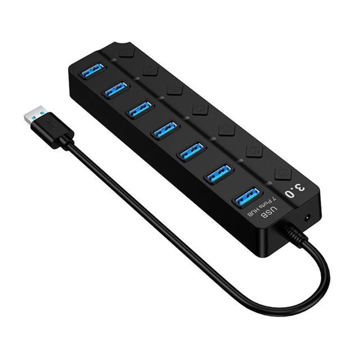GENERICO - Hub Multipuerto Usb 7 Puertos 3.0 Led Alta Velocidad