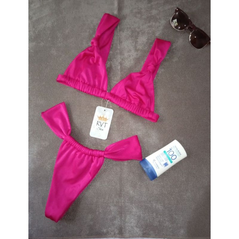 GENERICO - Traje De Baño Mujer RVT STORE Bikini De Dos Piezas Semihilo