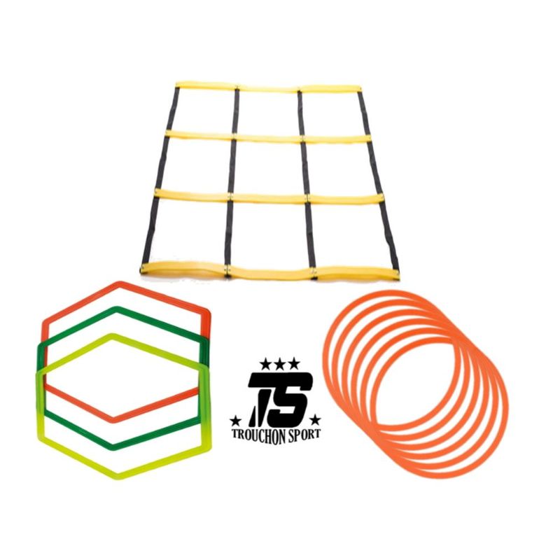 GENERICO - cuadrilátero Coordinación Hexágonos Deportivos Aros Planos