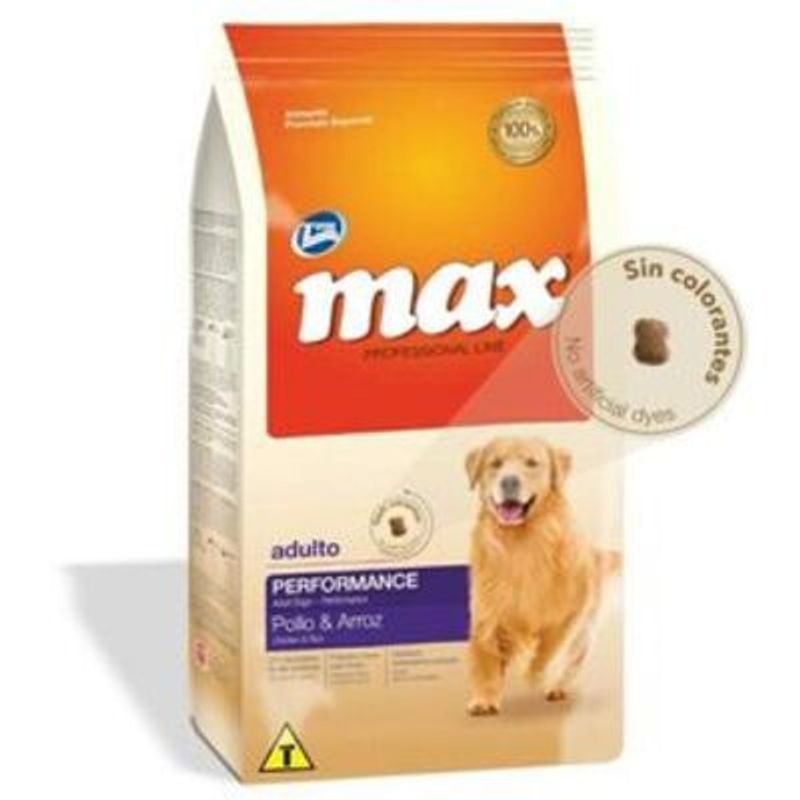 MAX - Max Perro Adulto Performance Pollo y Arroz x 20kg