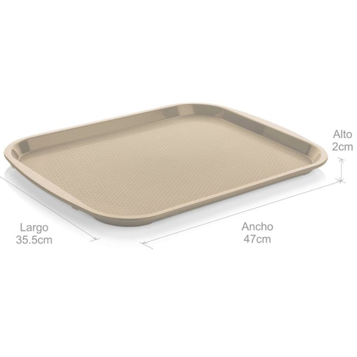 ESTRA - Bandeja Institucional 355X47 Cm Beige