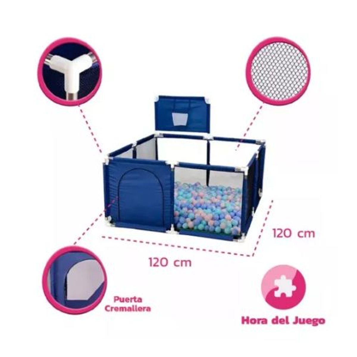 AFM - CORRAL DE JUEGO PORTATIL BEBÈ AZUL