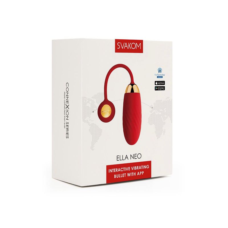 SVAKOM - Svakom Bala Vibradora Interactiva Con App Ella Neo Rojo