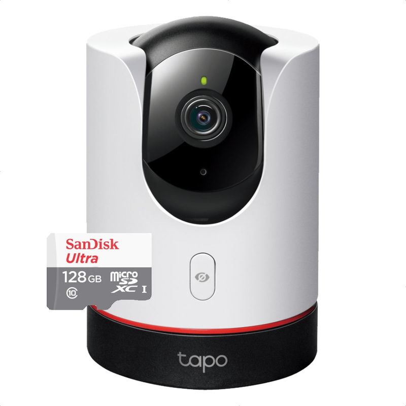 TP LINK - Tp-link, Cámara Ip Wifi Robótica, Tapo C225 + Micro SD 128 GB
