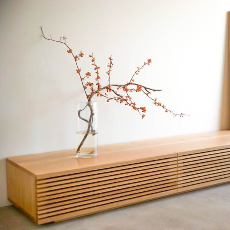 22 GRADOS DECORACION - Consola para tv Heket 200x50cm en Roble  22 Grados Decoracion