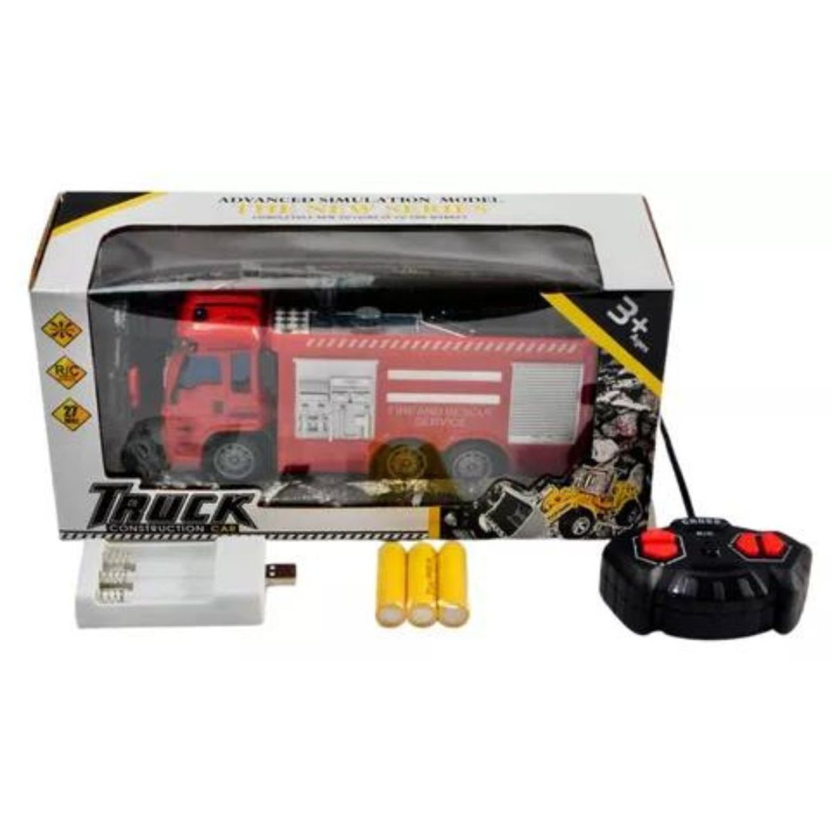 GENERICO - Camión Bomberos Recargable Control Remoto Juguete Auto Carro
