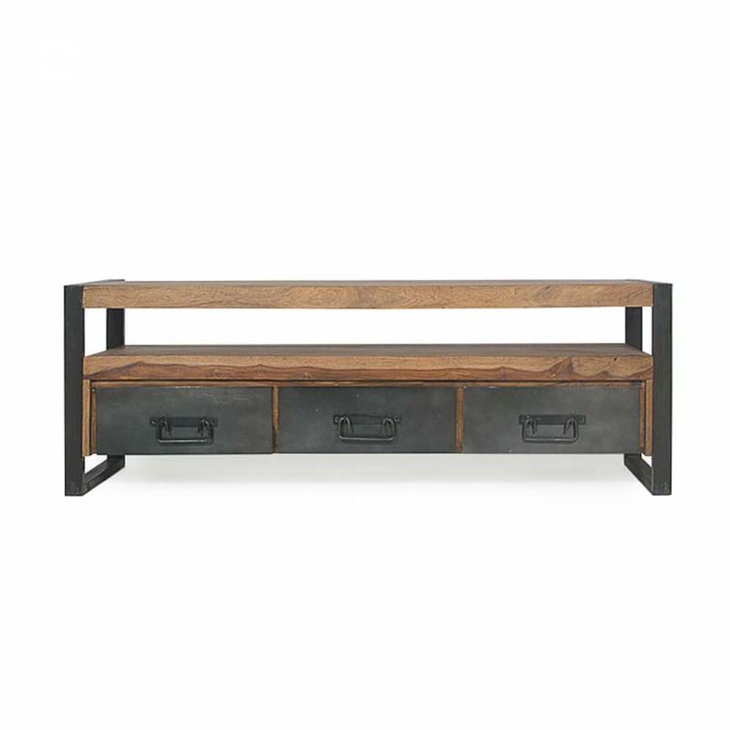 22 GRADOS DECORACION - Consola para Tv Carras 160x40cm Roble 22 Grados Decoracion