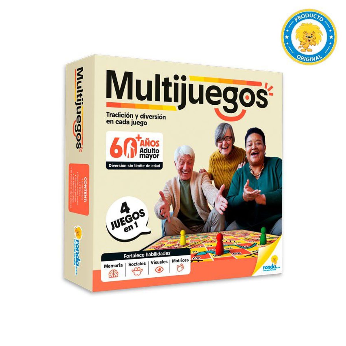 RONDA - Multijuegos 60+ Juego de mesa para Adultos