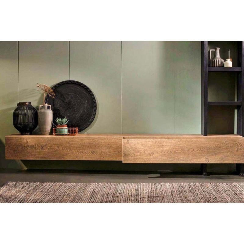 22 GRADOS DECORACION - Mesa Consola para Tv Maverik 200x40cm Roble 22Grados Decoracion