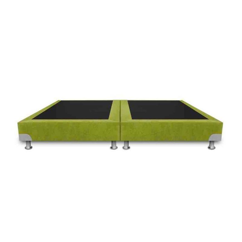 MAGIC CLASS - BASE CAMA BOSTON DE LUJO DIVIDIDA 200X200 MICROFIBRA VERDE