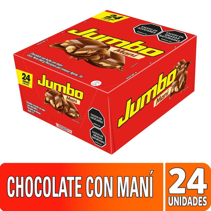 JUMBO - Golosina. JUMBO Maní x 24 unidades x 35g