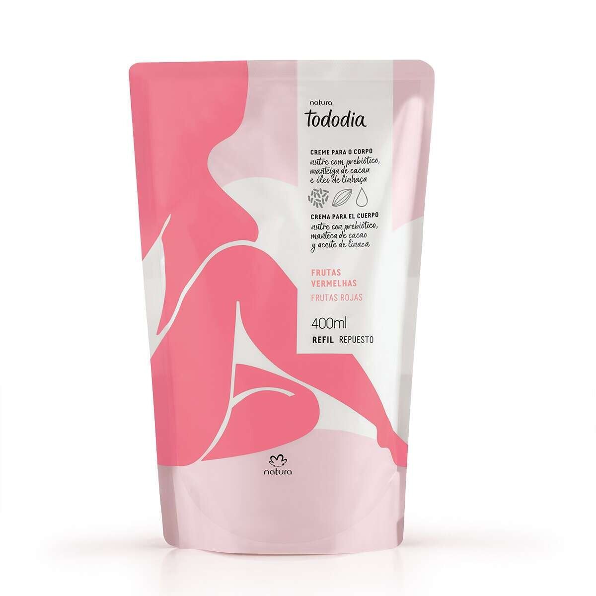 NATURA - Crema Corporal Repuesto Tododia Frutas Rojas Natura 400 ml