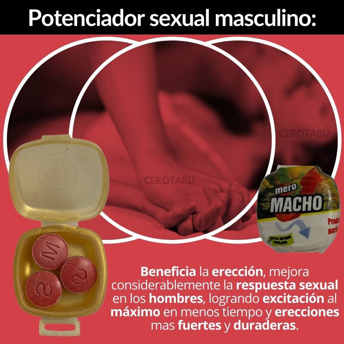 GENERICO - Potenciador Sexual Mero 5 Pastilleros 15 Pastillas