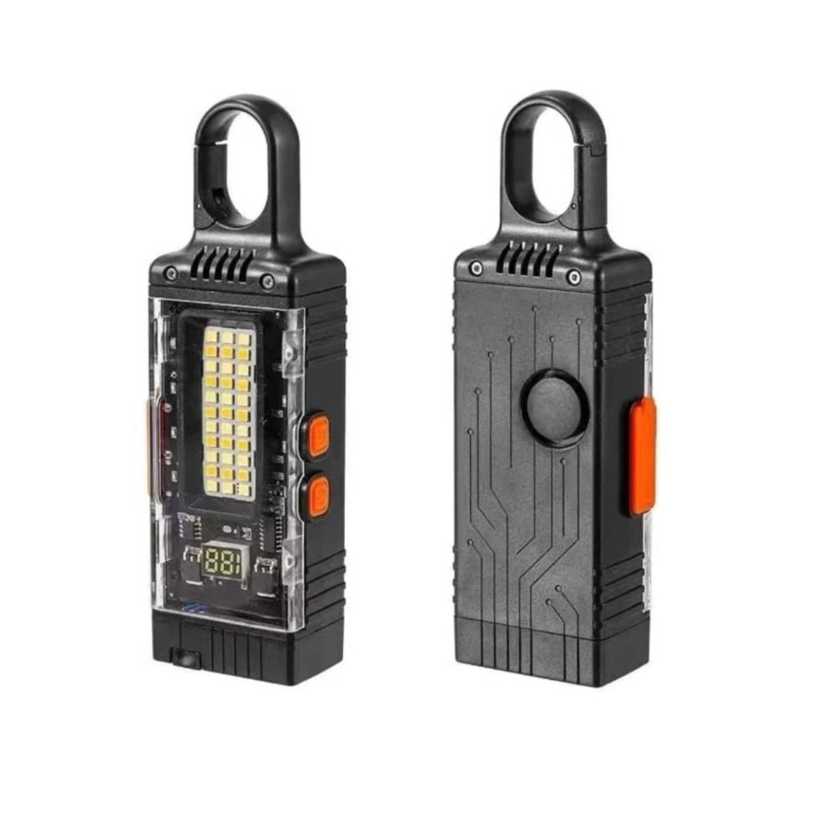 GENERAL - Linterna Multiusos 4 en 1 D61 Power Bank Encendedor Alarma