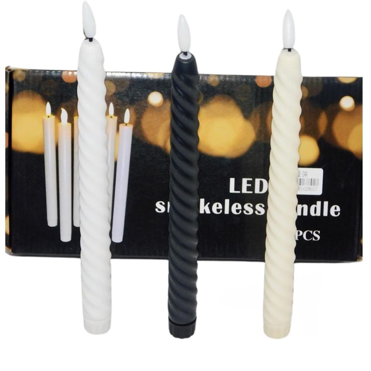 MAZUGI - Veladora Cirio Velones Vela 24cm Luz Led X1 Und Decoracion