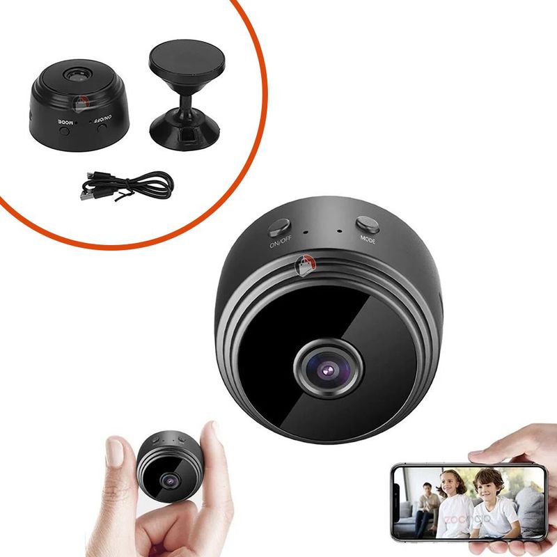 GENERICO - Mini Cámara Espía Wifi Seguridad Con Detención De Movimiento