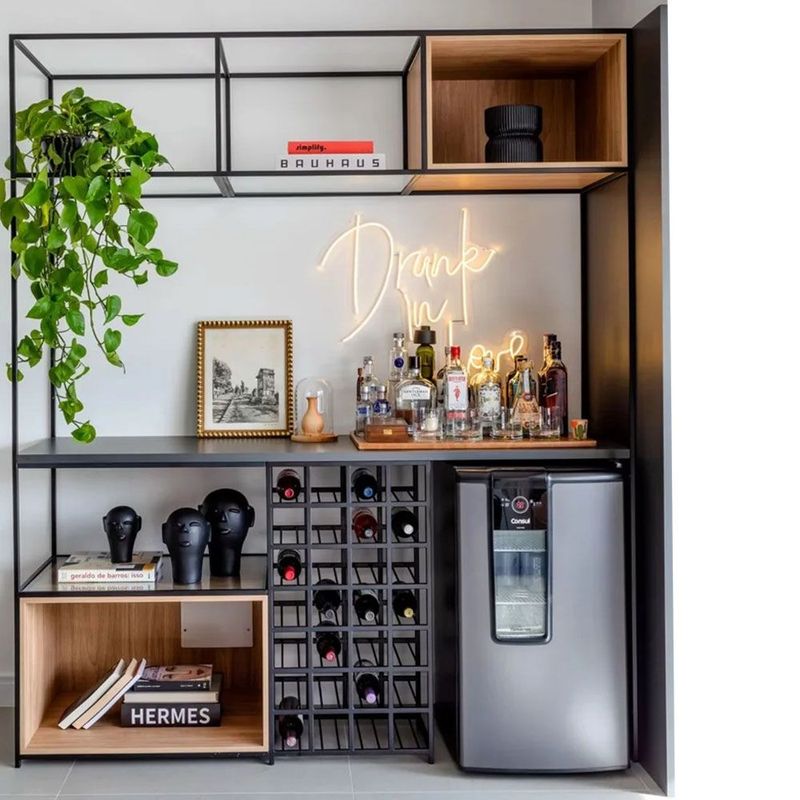 22 GRADOS DECORACION - Biblioteca Bar Antonelle 160x190cm 22 Grados Decoracion