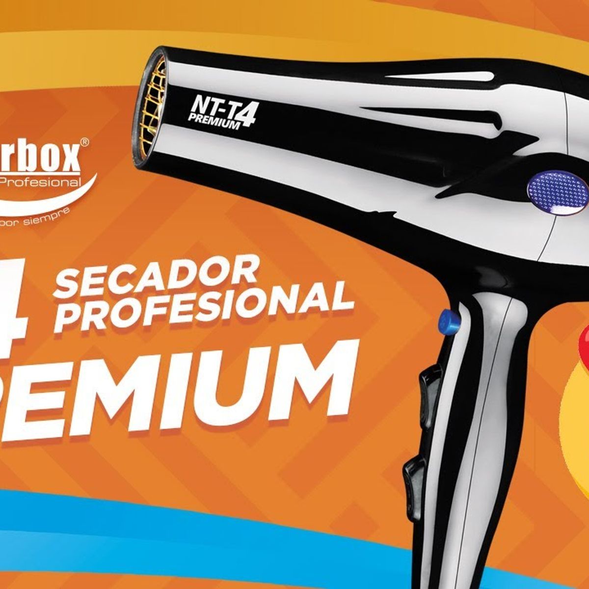 TURBOX - Secador Profesional Para Cabello 3600 wats Turbox nt t4
