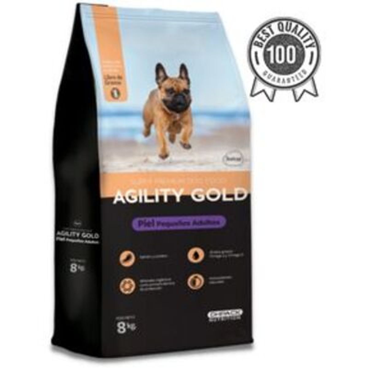 AGILITY GOLD - Agility Gold Pequeños Adultos Piel x 8Kg