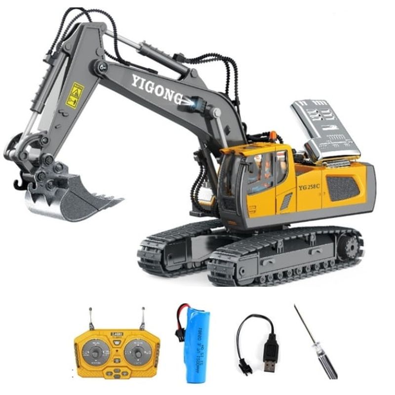 GENERICO - Excavadora Rc Radio Control Remoto Para Niños Juguetes