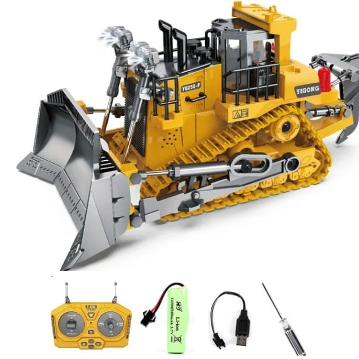 GENERICO - Bulldozer Rc Radio Control Remoto Para Niños Juguetes