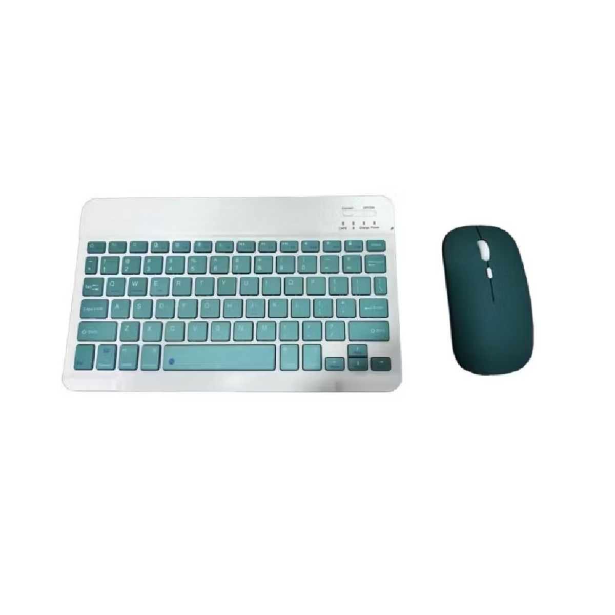 GENERICO - Kit Mouse Y Teclado Bluetooth Tablet - Pc - Celular 10 Verde Oscuro