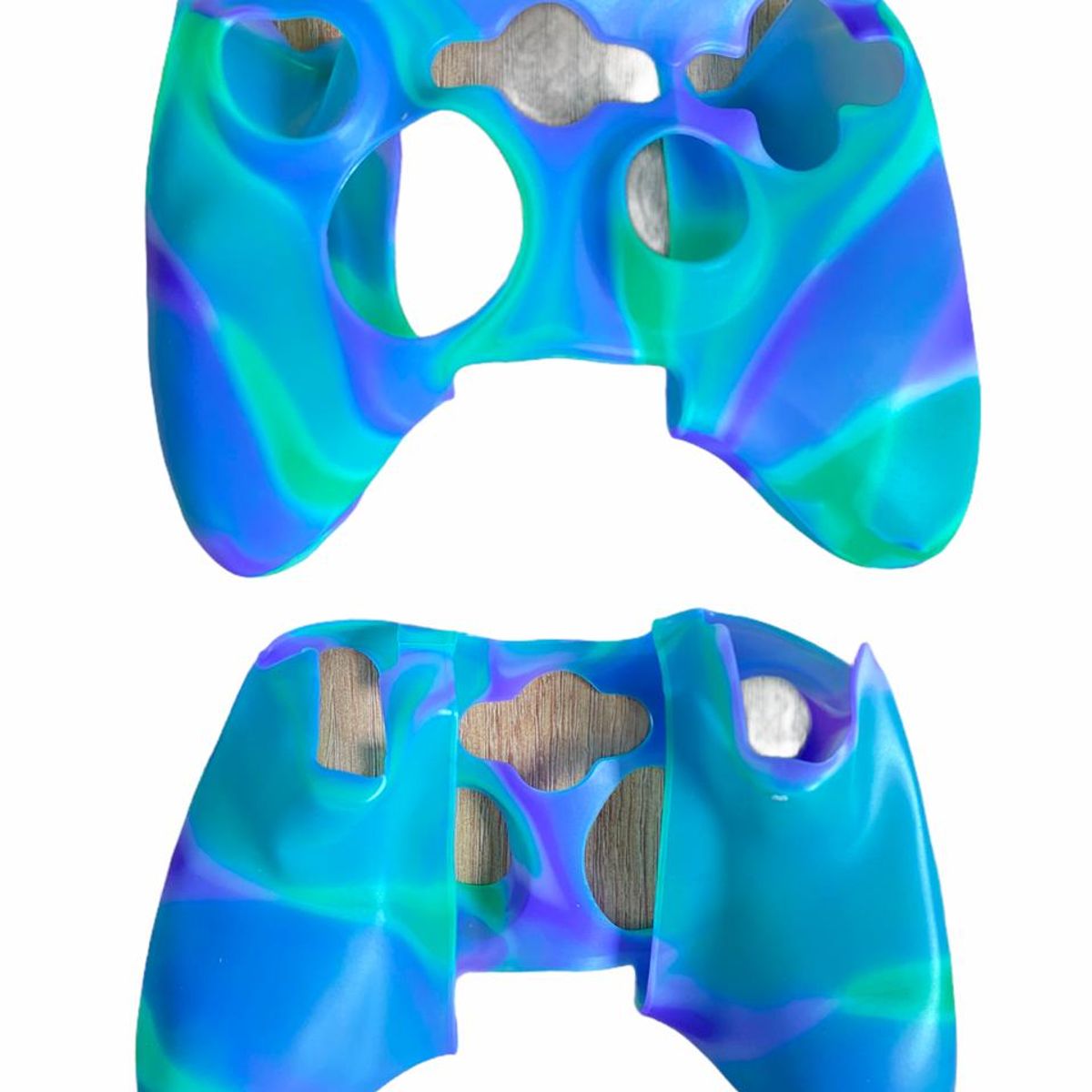 GENERICO - Protector Funda Silicona Control Xbox 360 Camuflada + 2 Grips